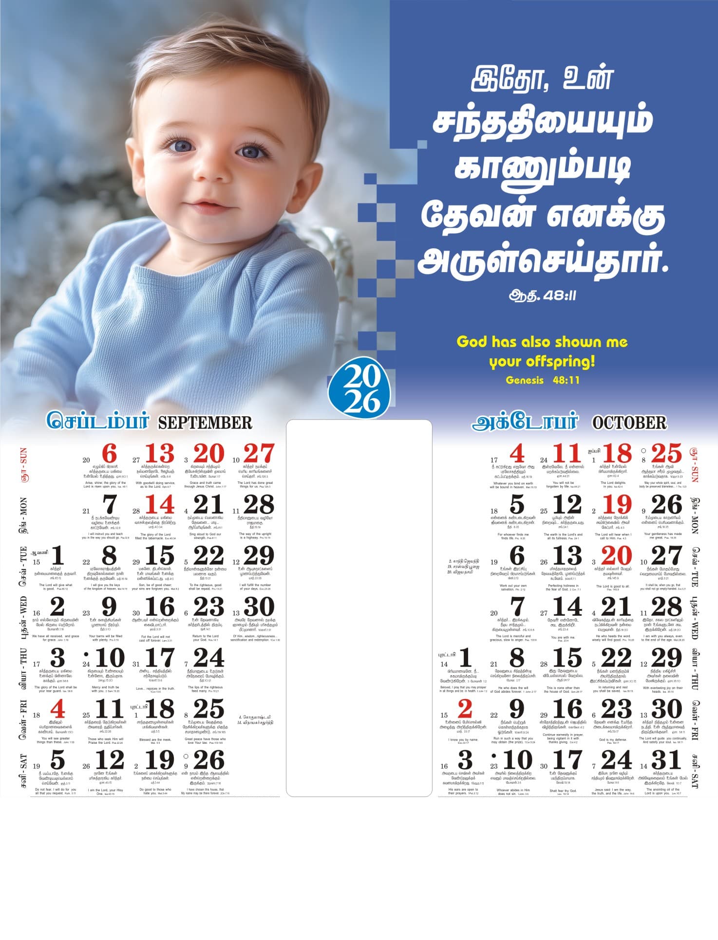 Babies calendar